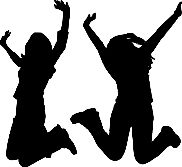 siluety skokanek